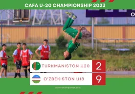CAFA U-20. Эроннни мағлуб этган Ўзбекистон U18 Туркманистон дарвозасига 9та гол урди фото