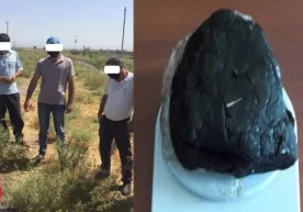 Mashina oynasidan uloqtirilgan o‘ramda salkam 751 gr. gashish borligi aniqlandi фото