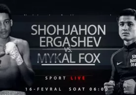 "Спорт" телеканали Шоҳжаҳон Эргашев - Майкл Фокс жангини жонли эфирда намойиш этади фото