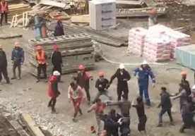 Краснодарда қурувчилар ўртасида оммавий муштлашув содир бўлди (видео) фото