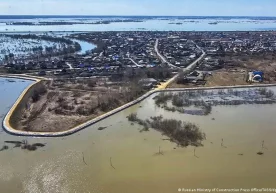 Россияда Ишим дарёсидаги сув сатҳи тарихий рекордни янгилади фото
