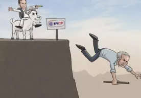 Карикатура: Лэмпард Моуриньони "қулатиб юборди" фото
