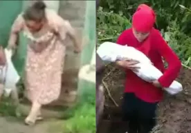 Andijonlik ayol bir yashar qizini shafqatsizlarcha urib, yerga ko‘mayotgani aks etgan videoga izoh berildi фото