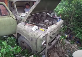 Ko‘chada 24 yil turgan «GAZ-53A» yana harakatga keltirildi (video) фото