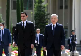Туркманистон президенти Кўксаройда тантанали кутиб олинди (фото) фото