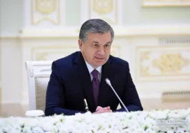 Shavkat Mirziyoyev Rossiya mudofaa vazirini qabul qildi (foto) фото