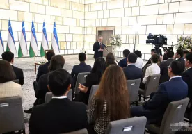 Shavkat Mirziyoyev AQSHda yashayotgan o‘zbekistonliklar bilan uchrashdi (foto) фото