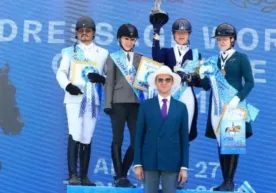 Taşkent'te prestijli binicilik yarışmaları tüm hızıyla devam ediyor! фото