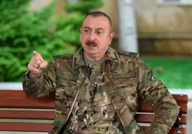 Ilhom Aliyev Tog‘li Qorabog‘ga keldi (video) фото