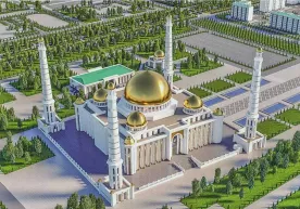 Gurbanguli Berdimuhamedov o‘zi uchun maqbara qurmoqda фото