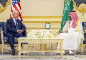 Байден президент сифатида илк бор Саудияга келди ва МБС билан кўришди фото