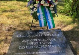 Germaniyada o‘zbek xalqining mard o‘g‘lonlari xotirasiga yodgorlik o‘rnatildi фото