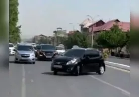 Андижонда хавфли манёврлар қилган Spark автомобили жарима майдончасига қўйилди фото