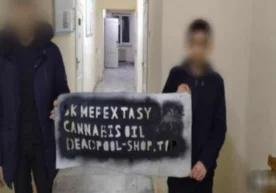 Тошкентдаги уйлар деворида гиёҳванд моддаларни реклама қилиш билан шуғулланган 2 йигит ушланди фото