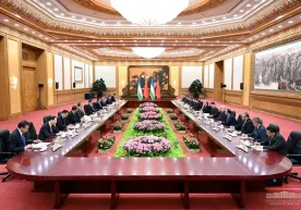 O‘zbekiston va Xitoy delegatsiyalari muzokara o‘tkazdi фото