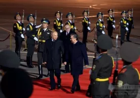 Владимир Путин Тошкентга етиб келди фото