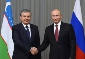 Shavkat Mirziyoyev Vladimir Putin bilan uchrashdi фото