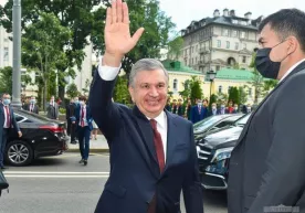 Президент Москвада ватандошлар билан учрашди фото