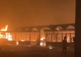 Андижон вилоятида буюм бозори ёниб кетди фото