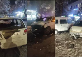 Toshkentda 17 ta mashina ishtirokida YTH sodir bo‘ldi фото
