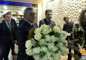AIBA prezidentligiga saylangan G‘ofur Rahimov O‘zbekistonga keldi (foto) фото