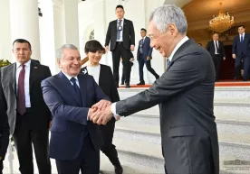 Президент Сингапур билан амалга ошириладиган бешта йўналишни кўрсатиб ўтди (фото) фото
