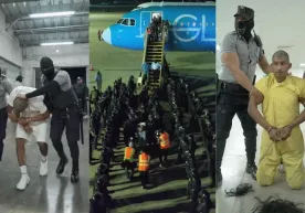 AQSHdagi jinoyatchi migrantlar Salvadordagi mega qamoqxonaga olib kelindi (video) фото