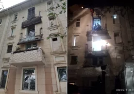 Toshkentda kuchli yog‘ingarchilikdan balkonlar qulab tushdi фото
