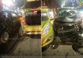 Toshkentda «Kobalt» svetoforda to‘xtab turgan to‘rtta mashinaga kelib urildi фото
