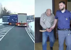 Германияда хавфли қувиб ўтган ҳайдовчи икки йилга қамалди (видео) фото