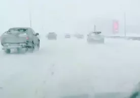 Moskvada kuchli qor bo‘roni boshlandi (video) фото