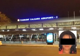 Бир аёлни фоҳишаликка олиб кетаётган аёл Тошкент халқаро аэропортида қўлга олинди фото