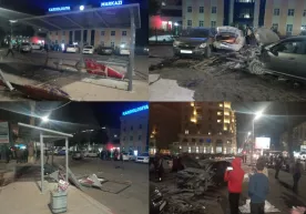 Тошкентда «Кобальт» аввал автобус бекатига, сўнг иккита «Кобальт»га бориб урилди фото
