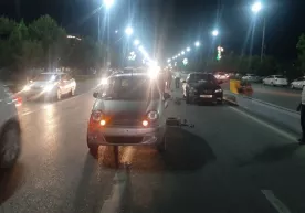 Наманганда маст ҳайдовчи бошқарган Lacetti ўзидан олдинги Matiz билан тўқнашди фото