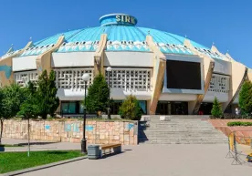 Toshkent sirkidagi tomosha vaqtida gimnastikachi qiz balandlikdan tushib ketdi фото