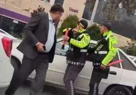 Toshkentda YPX xodimi Nexia oynasini urib sindirdi (video) фото