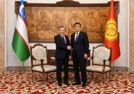 Шавкат Мирзиёев ва Сооронбай Жээнбеков ҳамкорлик масалаларини муҳокама қилди фото