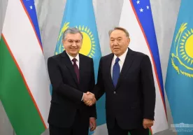 Shavkat Mirziyoyev Nursulton Nazarboyev bilan uchrashdi (foto) фото