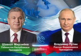 Шавкат Мирзиёев Путин билан COVID-19 га қарши Россия вакцинасини муҳокама қилди фото