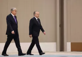 Qozog‘iston prezidentini tantanali kutib olish marosimi o‘tkazildi (foto) фото