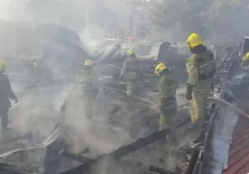 Учтепа туманидаги савдо мажмуасида йирик ёнғин кузатилди (видео) фото
