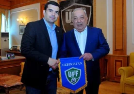 O‘FF prezidenti Mirabror Usmonov Xose Mariya Mendez bilan uchrashdi фото