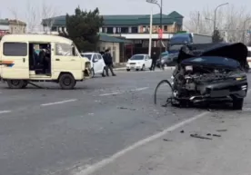 Fargʻonada Damas'ni boshqargan voyaga etmagan bola BYD bilan toʻqnashdi (video) фото