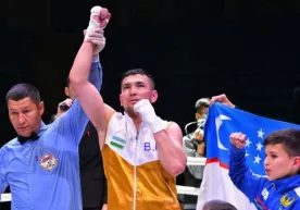 Баҳромжон Фозилов WBA Asia чемпионлик камари соҳиби бўлди фото