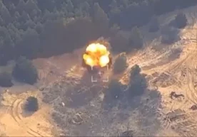 Украина Херсон областида ҳам руслар полигонига HIMARS билан зарба берди фото