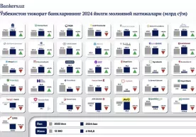 Финансовые результаты коммерческих банков Узбекистана за 2024 год фото