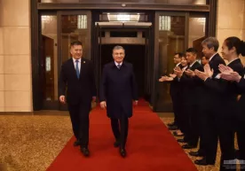 Shavkat Mirziyoyev Pekinga yetib bordi (foto) фото