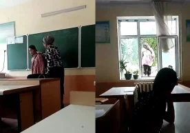 Фарғонада ўқувчи қиз ўқитувчидан танбеҳ эшитгач синф деразадан сакради фото