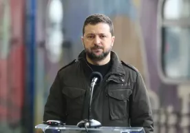 OAV: Urush boshida Zelenskiy uchun favqulodda qochish poyezdi tayyor turgan фото