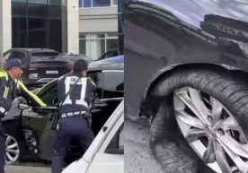В Ташкенте водитель протащил на капоте сотрудника ГАИ (видео) фото